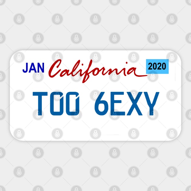 California car license plate Sticker by Travellers